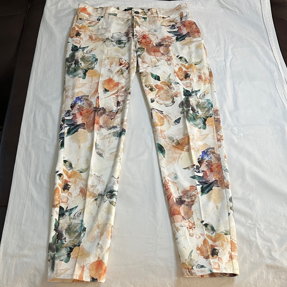 Peruvian Connection Floral Print Women's Pants Size 4